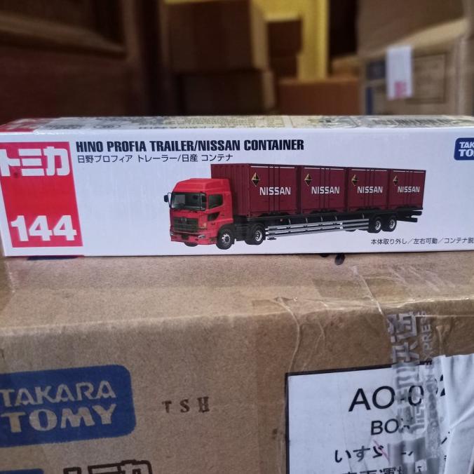 Ready Tomica No 144 Hino Profia Truck Trailer Miniatur Mobil Truk Kontainer  Terbaik