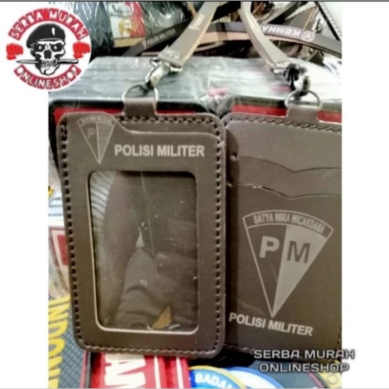

HOLDER KALUNG ID CARD LOGO PM COKLAT BEST QUALITY PREMIUM