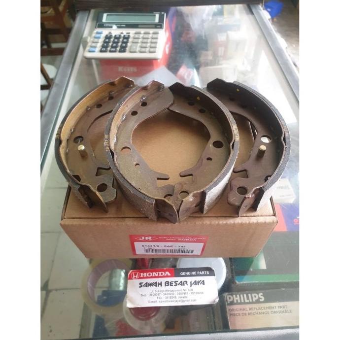 Brake Shoe Tromol Kampas Kanvas Rem Tangan Belakang Jazz GD3 IDSI