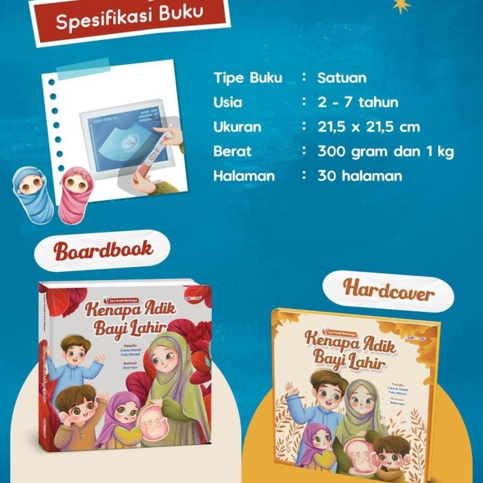 DISKON SPESIAL SAKEENA, BUKU SERI ANAK BERTANYA BOARDBOOK KENAPA ADIK BAYI LAHIR TERLARIS