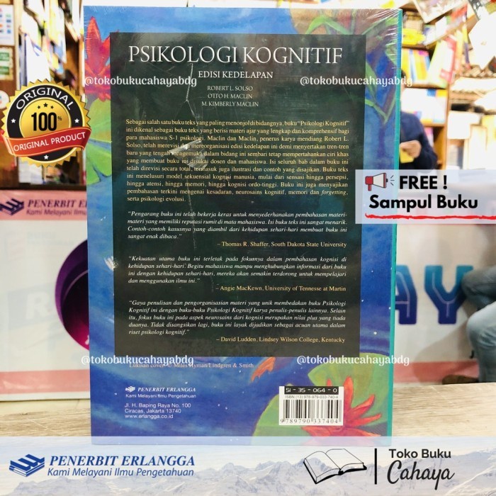 FLASH SALE PSIKOLOGI KOGNITIF JILID 1 EDISI 8 ERLANGGA ORIGINAL 100% TERMURAH
