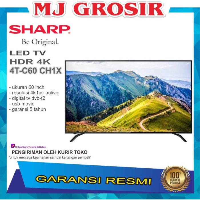 Promo Led Tv Sharp 60" 60Ch1X 60 Inch Usb Movie Hd Hdmi Smart Tv