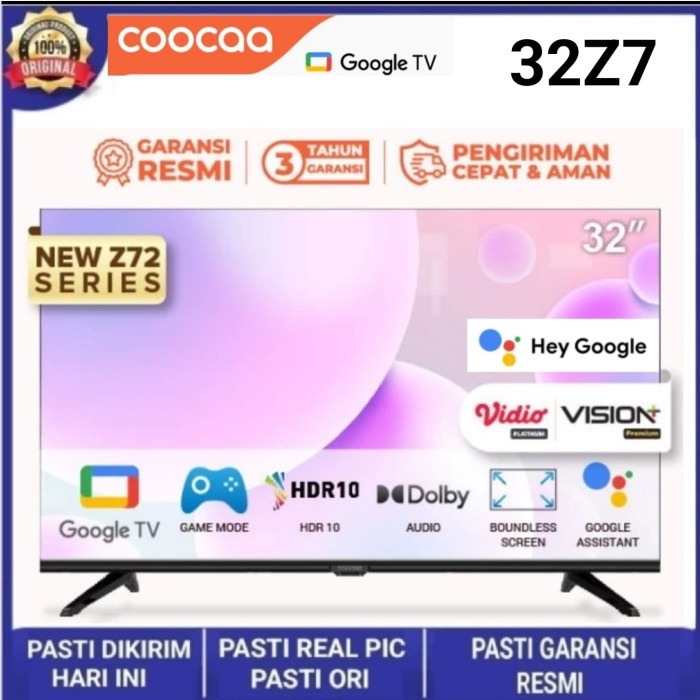 Coocaa 32Z72 Digital Smart Android Google Tv 32 Inch Dvbt2