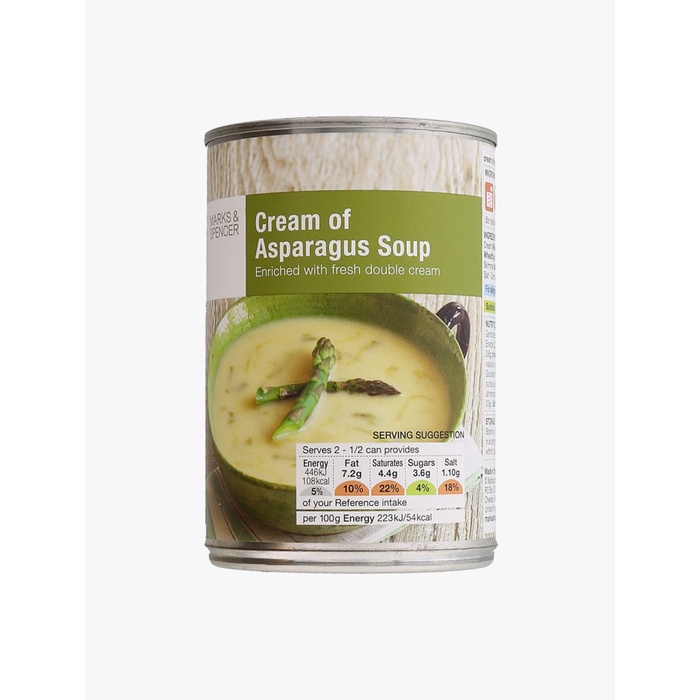 

M&S FOOD - MAKANAN INSTAN KALENG - CREAM OF ASPARAGUS SOUP