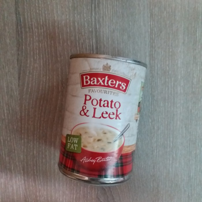 

BAXTERS POTATO LEEK LOW FAT VEG SOUP CAMPBELLS UK SINGAPORE