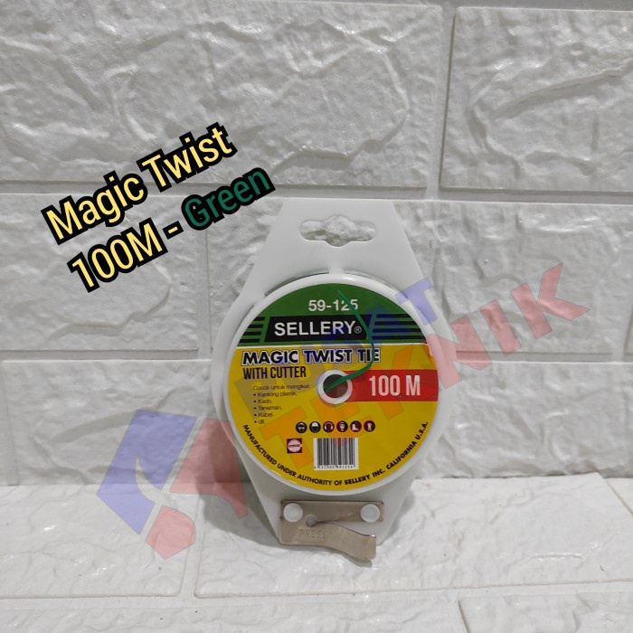 

SELLERY MAGIC TWIST TIE 100 METER TALI LILIT KABEL KECIL TWIST 100 M