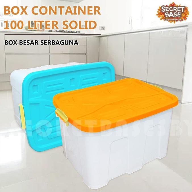 BOX CONTAINER 100 LITER + RODA - Kontainer Box / Container Box