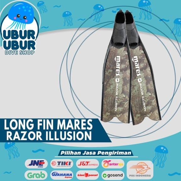 Long Fin Mares RAZOR ILLUSION - Kaki Katak/Fin Freediving/Spearfishing