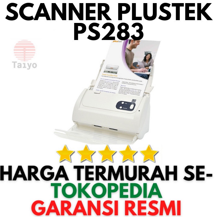 Scanner Plustek SmartOffice PS283 / PS 283 / PS-283 / Garansi Resmi