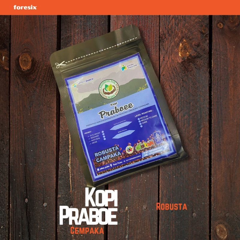 

Kopi Praboee Robusta Cempaka 150gr