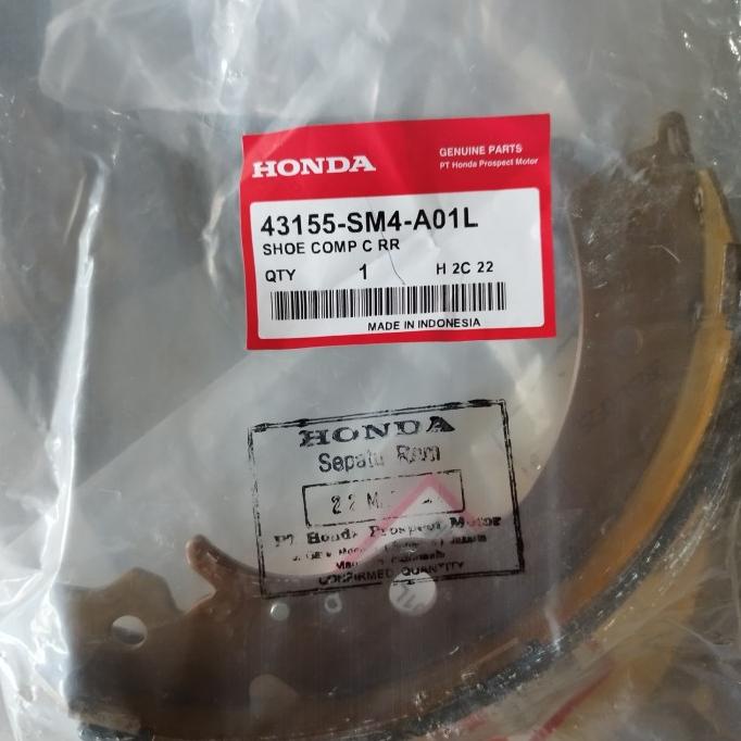 Kanvas Kampas Rem Belakang Honda BRV Freed Stream CRV Set Asli Ori