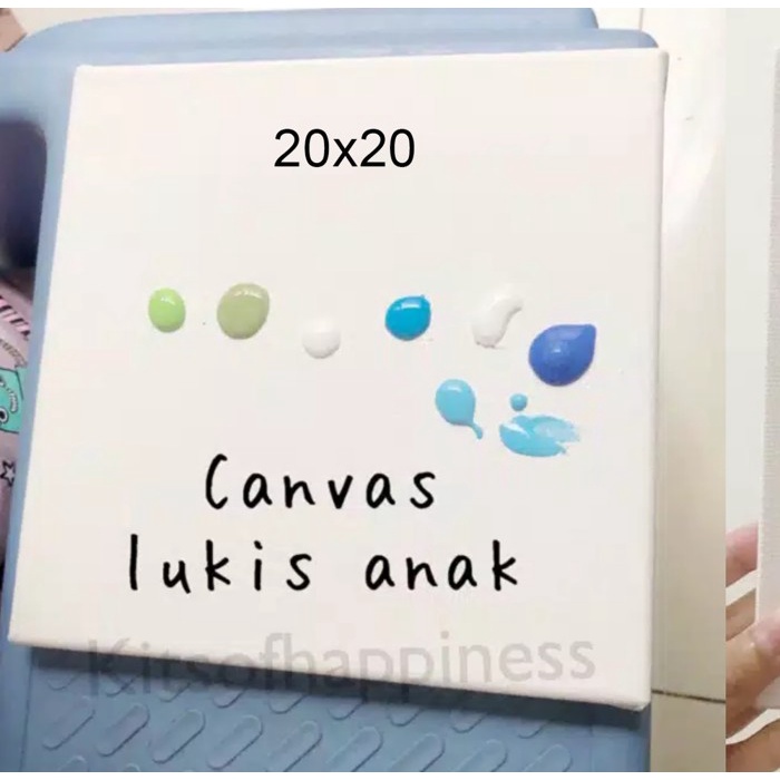 

Kanvas Lukis Anak 20X20 / Small Canvas For Kids / Painting Set