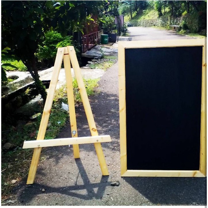 

Standing tripot 80cm kayu kaki penyangga papan tulis kapur