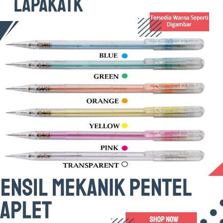 

KHLY2115 【MEGA SALE】 Pentel pensil cetrek 0,5 / PENSIL MEKANIK CAPLET 0,5