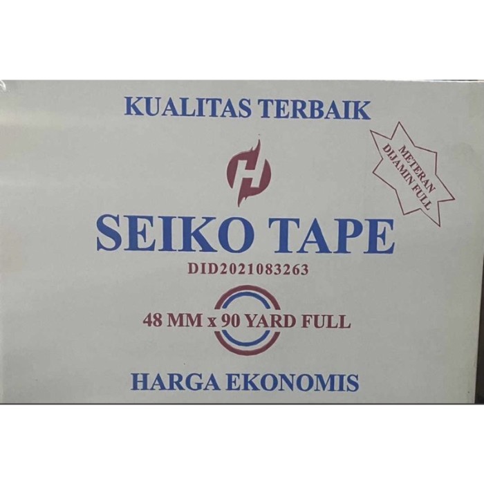 

1 Karton / 72 Pcs OPP Plakban 48x90y Seiko Tape 48 mm x 90 Y