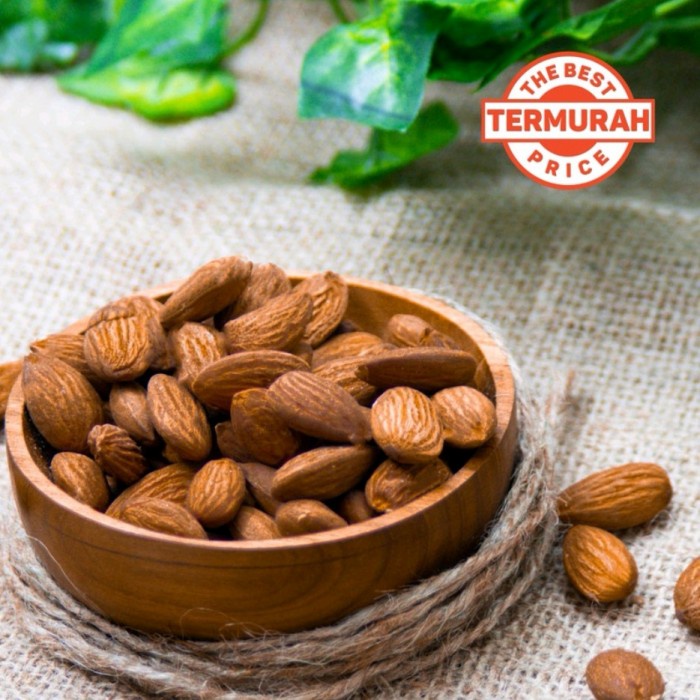 

0Roasted Almond Whole 1kg (Almond Panggang / Matang) Ukuran Besar 27-3