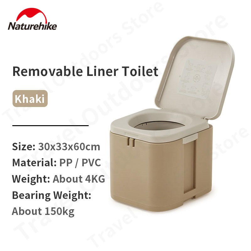TOKO.PEJALAN TOILET BOX MOBILE PORTABLE CAMPING OUTDOOR NATUREHIKE CNH22HJ003