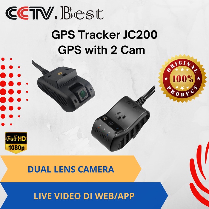 Terlaris Gps Tracker Jc200 Gps With 2 Live Cam Stream Video View Dashcam Fullhd