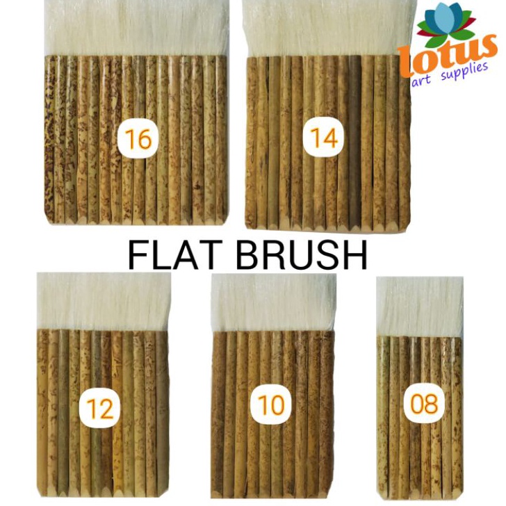 

Stok Banyak Lotus Bamboo Flat Brush Kuas Bambu Sejajar