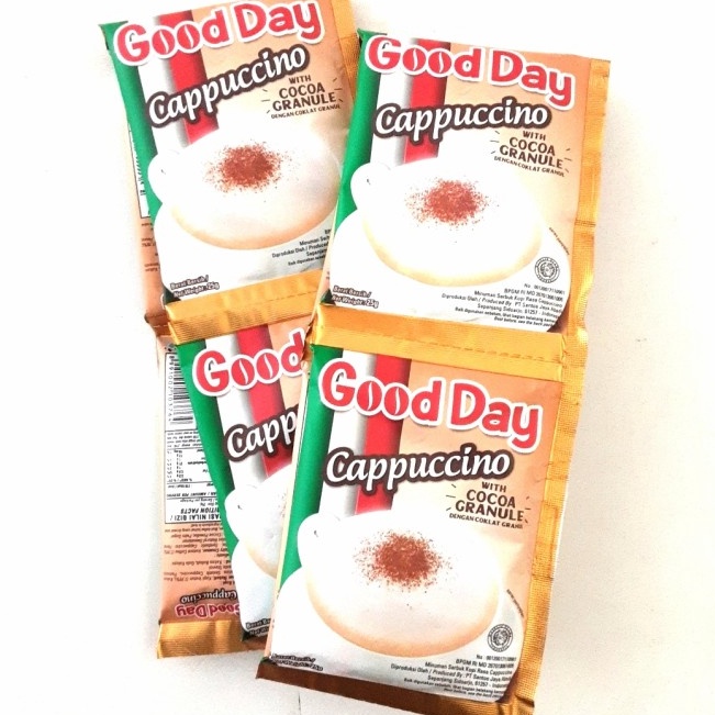 

Diskon (GC) Good Day CAPPUCCINO Renceng isi 10 pcs