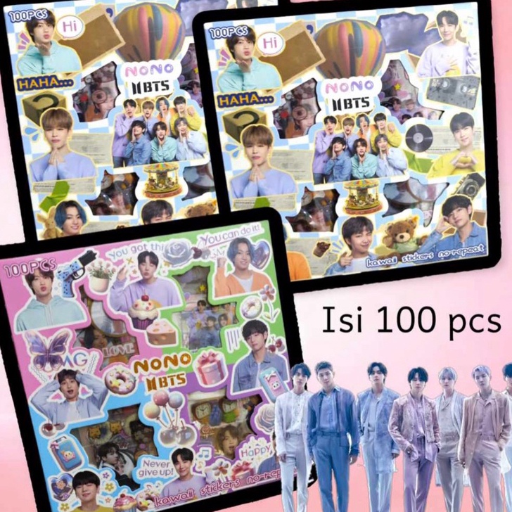 

THJP1896 (V44859) STICKER NONO BTS BLACKPINK LOTSO AVENGERS BESAR MIX KARAKTER - STICKER ANAK COWO AVENGERS ISI100PCS