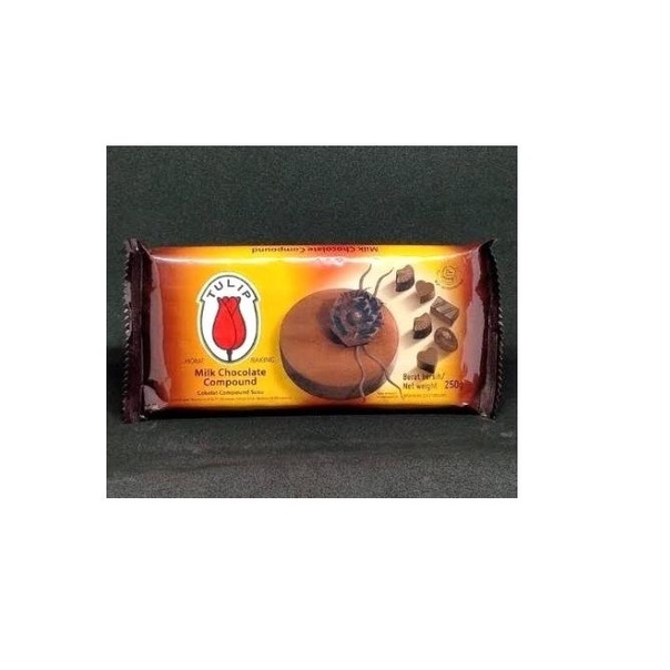 

Tulip Milk Chocolate Compound Kompon Baking 250 Gr