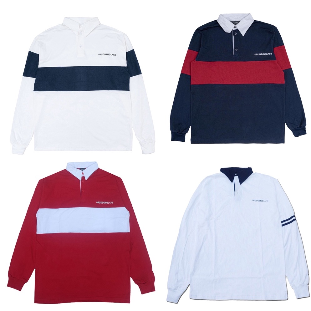 MURAH BANGET Puddinglane Rugby Shirt Oversize Kinan