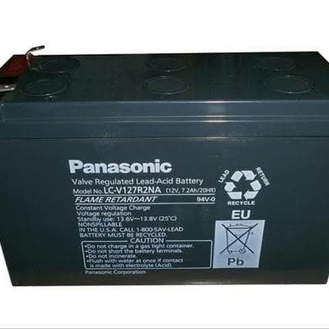 Batre Battery Baterai UPS Panasonic 12V 12 V 12Volt 7.2AH 7AH