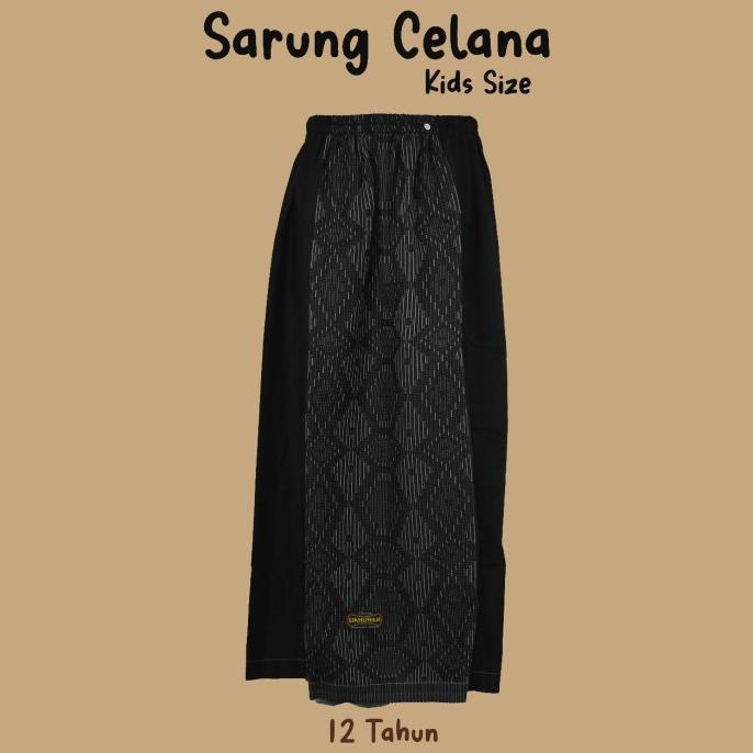 Sarung celana anak ukhuwah by shappire dutatex sarung hitam tumpal