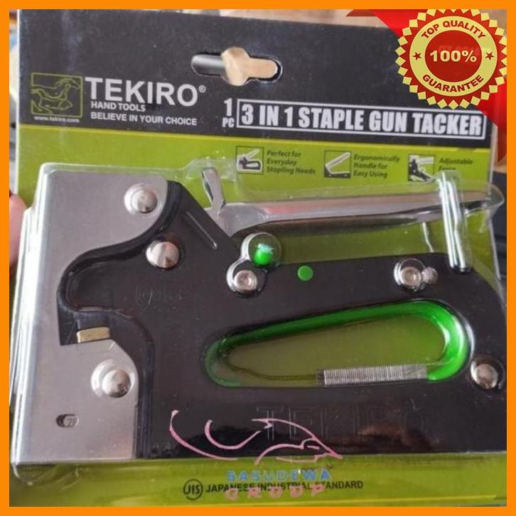 

(bsdw) tekiro 3 in 1 staple gun tacker 6 - 14mm / staples tembak 3 in 1