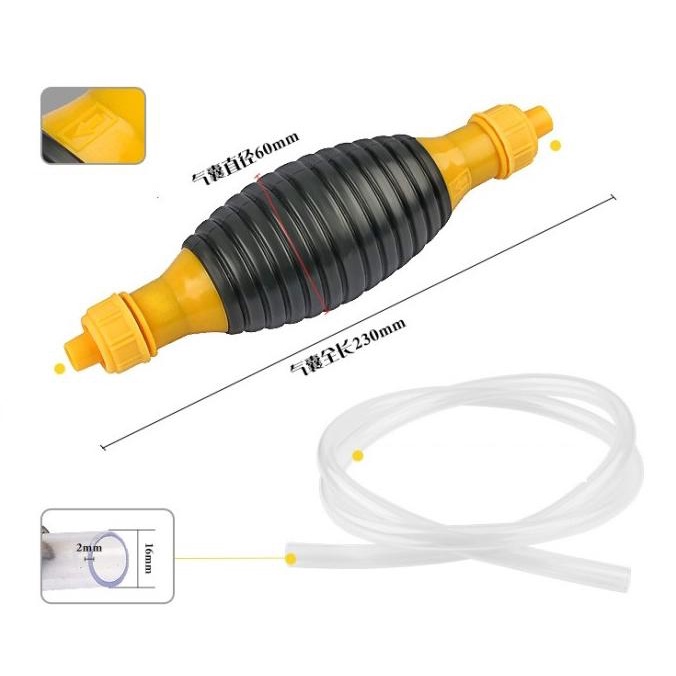 Pompa Tangan + Selang Bensin Manual Alat Sedot Hisap Minyak Solar