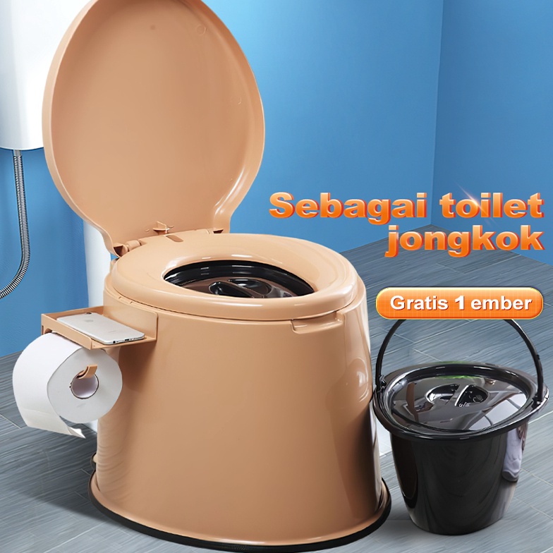 [PROMOAB2J] Closet Jongkok Closet Duduk Toilet Portable Kursi Toilet Duduk ToiletTraining Anak Toilet Duduk Pispot Dewasa Wanita [222]