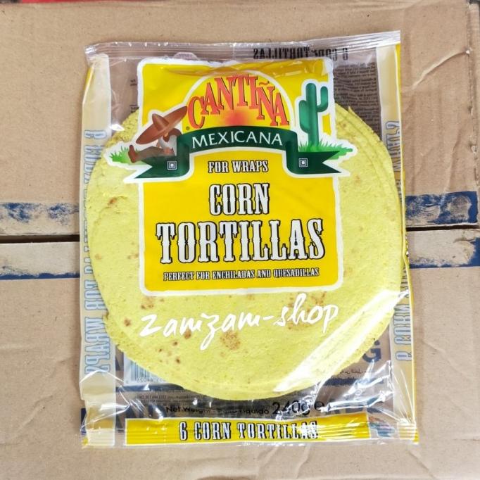 

Ready oke] Cantina corn tortillas Tortilla 240gr isi 6pcs wrap