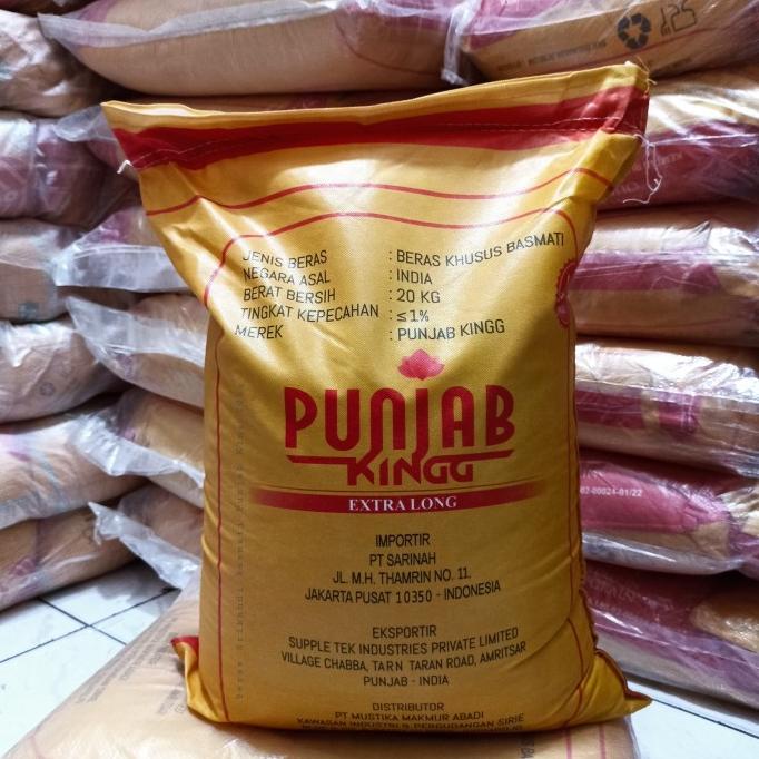 

Beras india Basmati Punjab king 20 KG