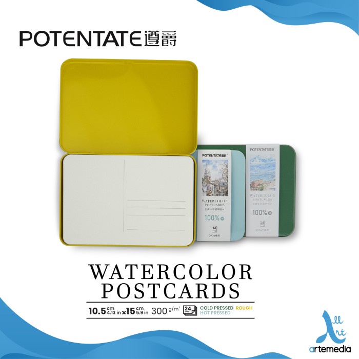 

Kertas Cat Air Potentate Cotton Postcard Watercolor Paper Metal Box