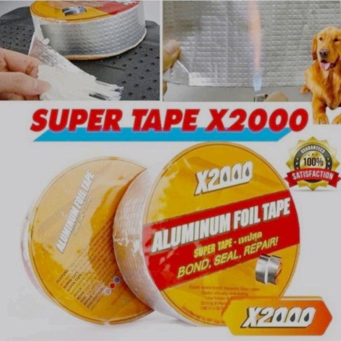 Terlaris Almunium Foil Tape X2000 Pita Almunium