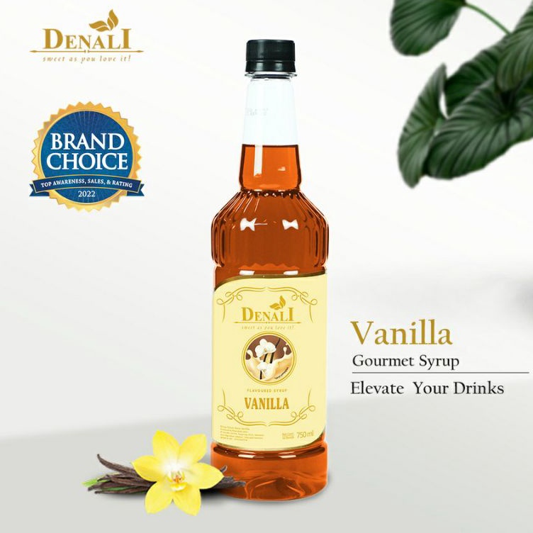 

☈➸❋✦ DENALI SYRUP 750 ML VANILLA SIRUP DENALI RASA VANILLA Bayar Di Tempat