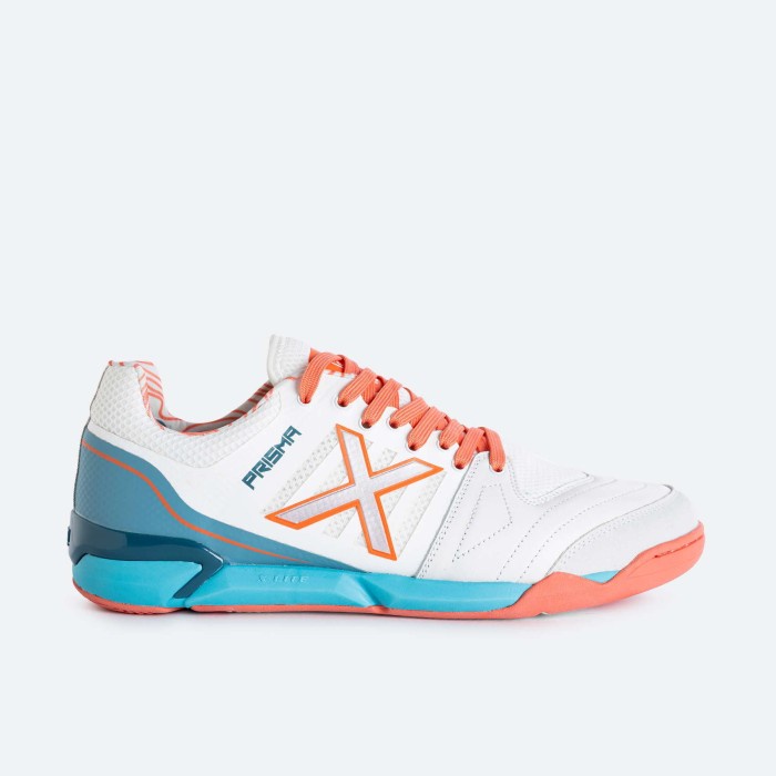 SEPATU FUTSAL X MUNICH PRISMA 24 - WHITE ORANGE