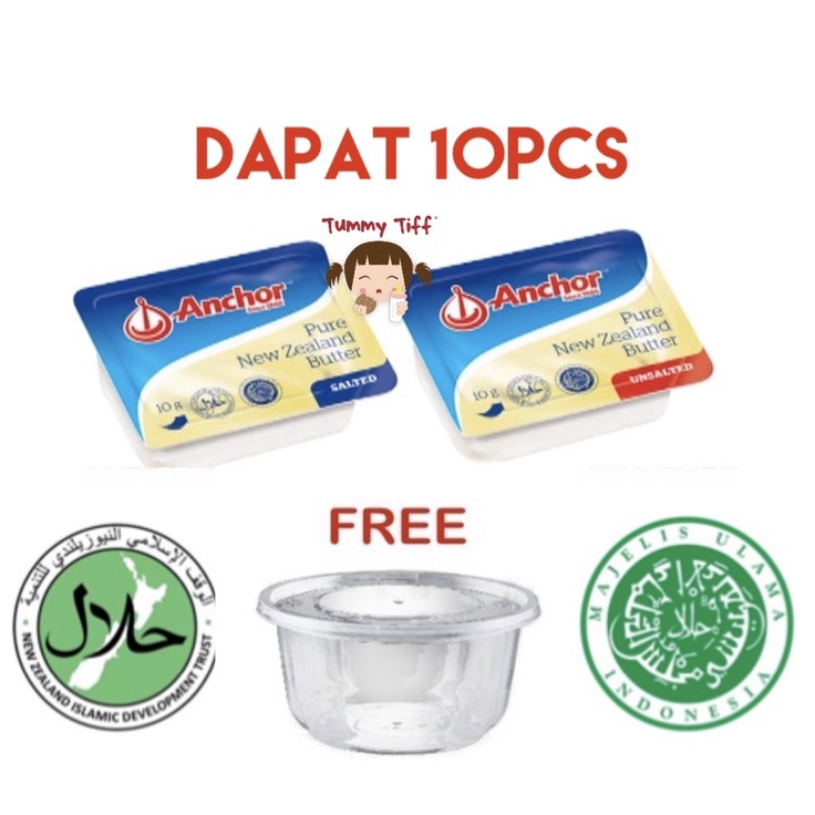 

Pasti Murah Anchor Unsalted Butter Mini Portion 10 UB 10g Unsalted Butter MPASI Anak Bayi HALAL Elle & Vire Penambah Nafsu Makan Penambah Penambah Berat Badan BB Booster MPASI Bayi Lemak Tambahan Mpasi Lemak Mpasi Lemak Bayi Jual