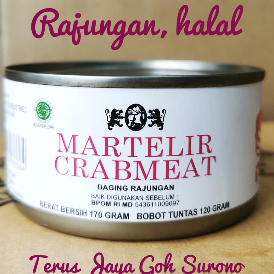 

Termurah dan terbaik Martelir Crabmeat Daging Rajungan Kaleng Kepiting Kaleng murah