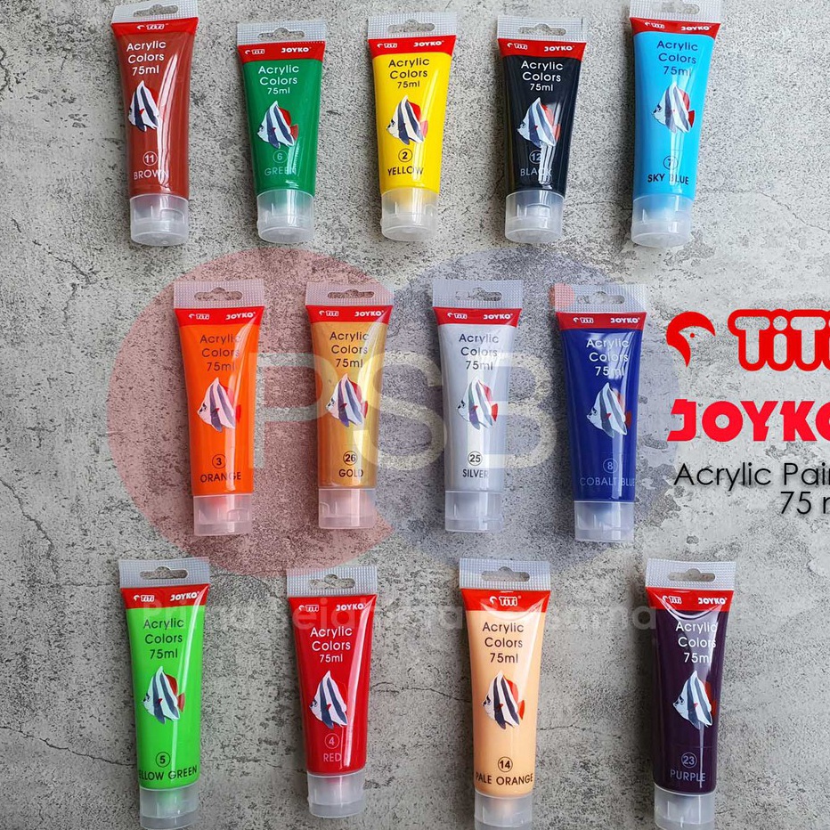 

➔➝✺❇ Cat Akrilik Titi Joyko 75 ml / Acrylic Paint / Cat Akrilik Murah 75 ml Best