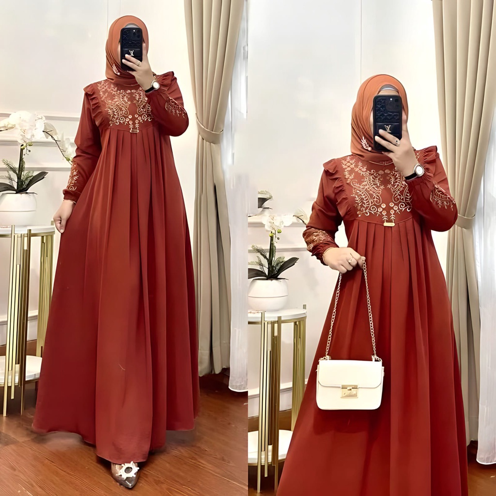 Gamis Wanita Dewasa Terbaru 2023 Viral Remaja Aesthetic Baju Muslim Jumbo Ibu Murah Tapi Mewah Warna