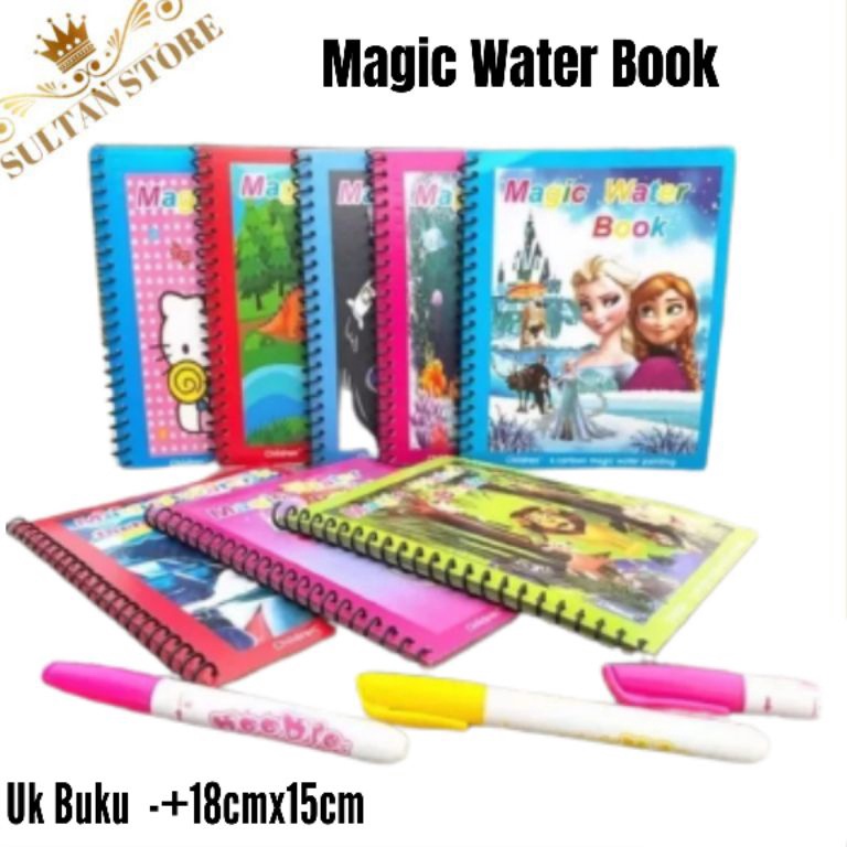 

[ART. O28Y] Magic Water Book Buku Gambar Mewarnai Anak Dengan Pulpen Tinta Dari Air Water