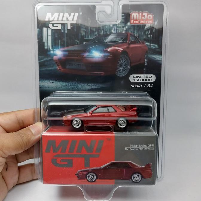 MiniGT Mini GT 295 Nissan Skyline GT-R (R32) Red Pearl w/ BBS LM Wheel