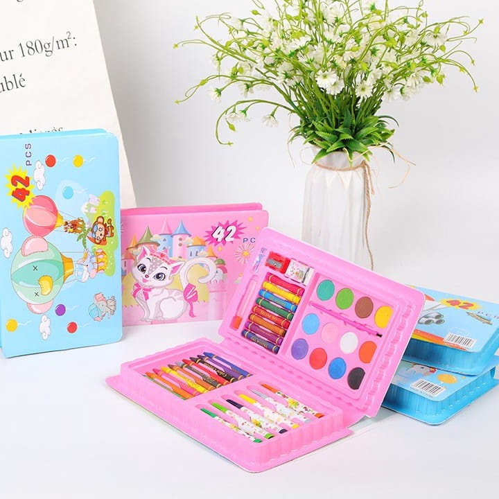 

Diskon Promo WD Crayon Set 42pcs / Krayon Mewarnai Anak 42pcs / Pensil Warna Set 42pcs