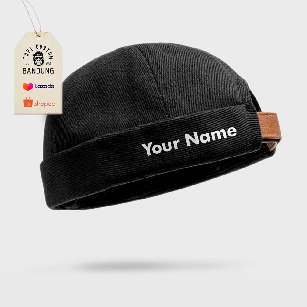 PROMO TOPI PECI MIKI HAT CUSTOM KATA BISA TULISAN SENDIRI TOPI PECI MIKI HAT TOPI GAUL TOPI CUSTOM B