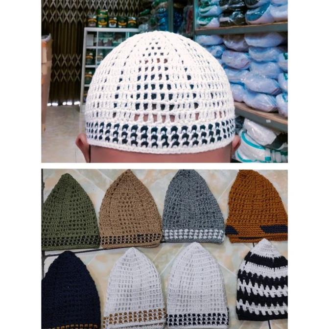 ;&;&;&;&] peci kopiah rajut super yaman arifin ilham motif grosir