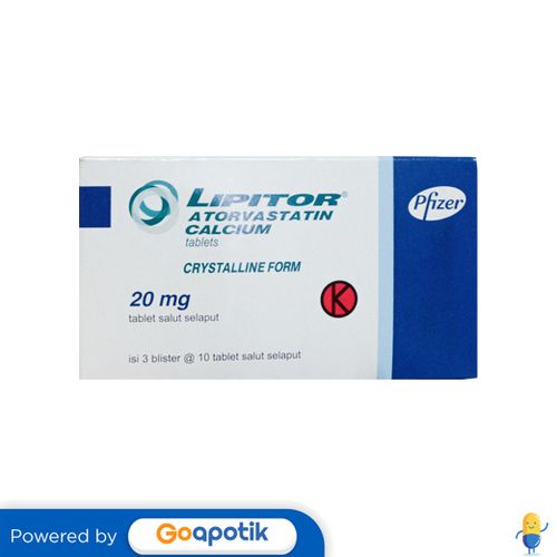 LIPITOR 20 MG BOX 30 TABLET