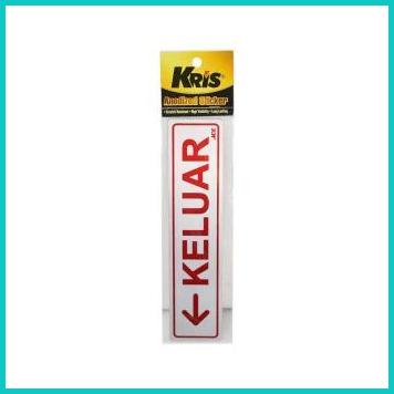 

KRIS STIKER KELUAR KIRI STICKER SIGN LABEL ANODIZED 20JVLZ3 tools