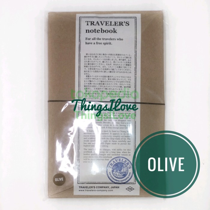 

Terlaris Midori Traveler'S Notebook Regular Size - Olive - Authentic